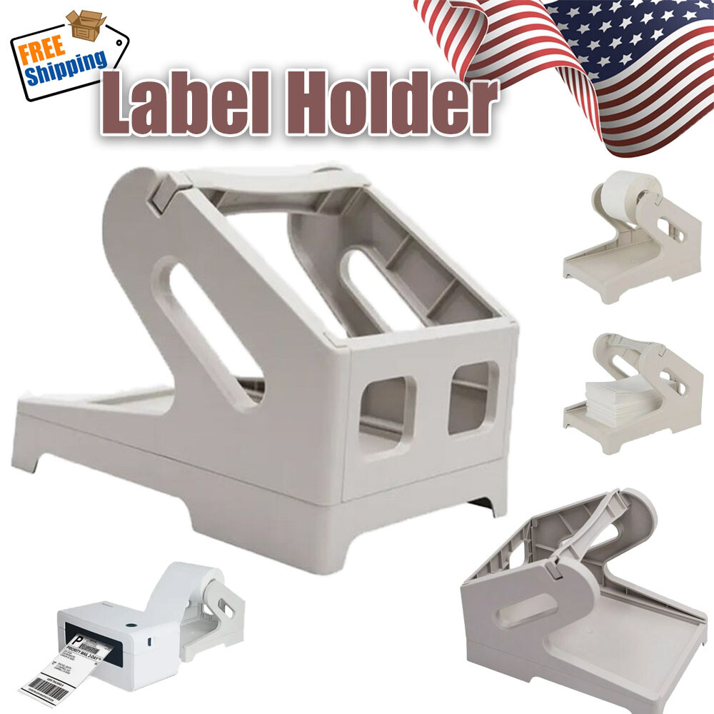 Thermal Label Holder for Desktop Label Printer for Rolls and Fan-Fold Labels 4×6