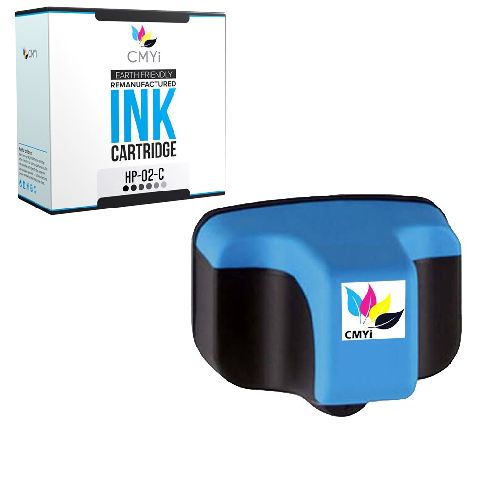 CMYi Replacement Ink Catridges Lot for HP 02 Black Color Fits Photosmart Printer