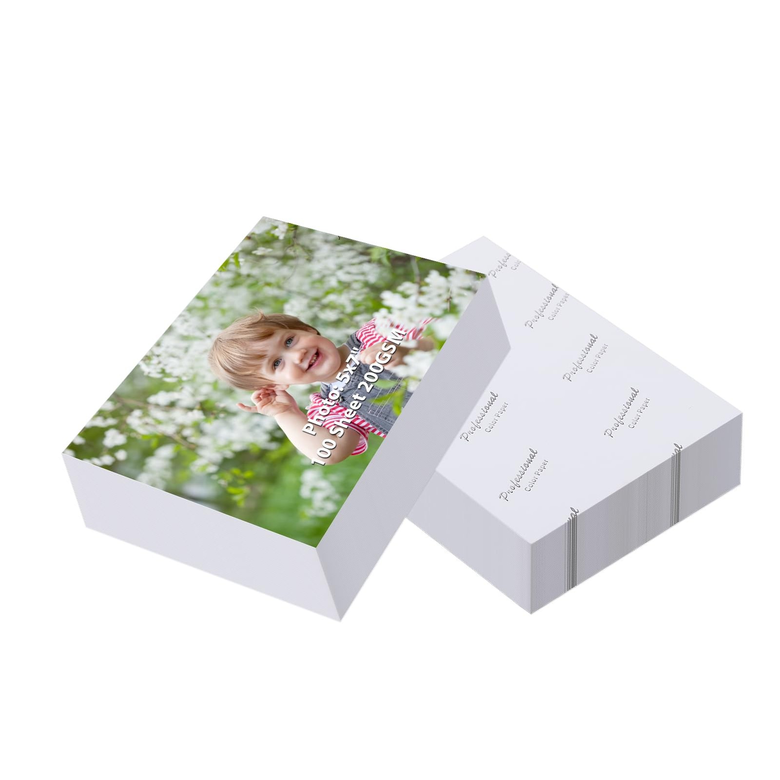 Schliersee 100 Sheets 200 GSM Printer Paper for 5×7 Photo Paper, White