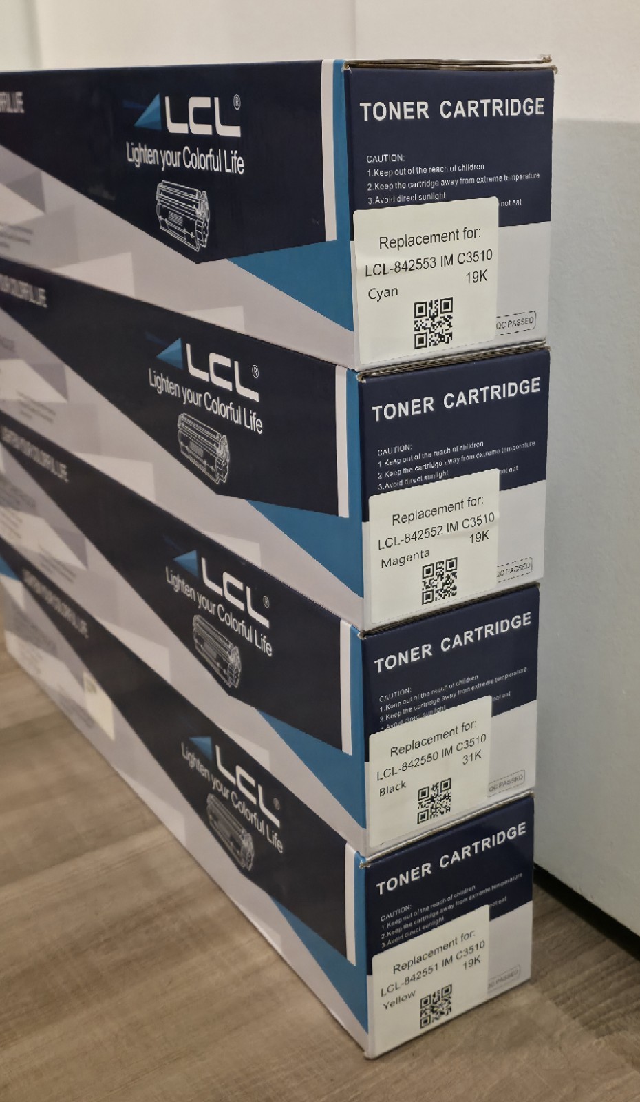 NEW LCL Toner Cartridges Ricoh Set 842550 IM C3010 C3510 Printer CMYK Lanier NOS