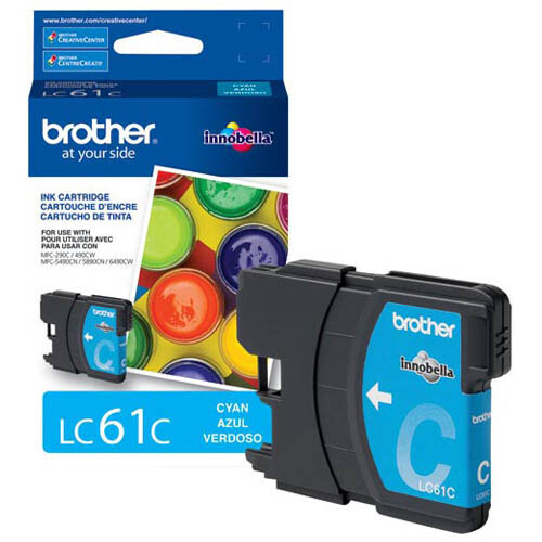 Brother MFC-6890CDW Ink Cartridge Set – (LC61) 2pcs Black with 1 of each Color