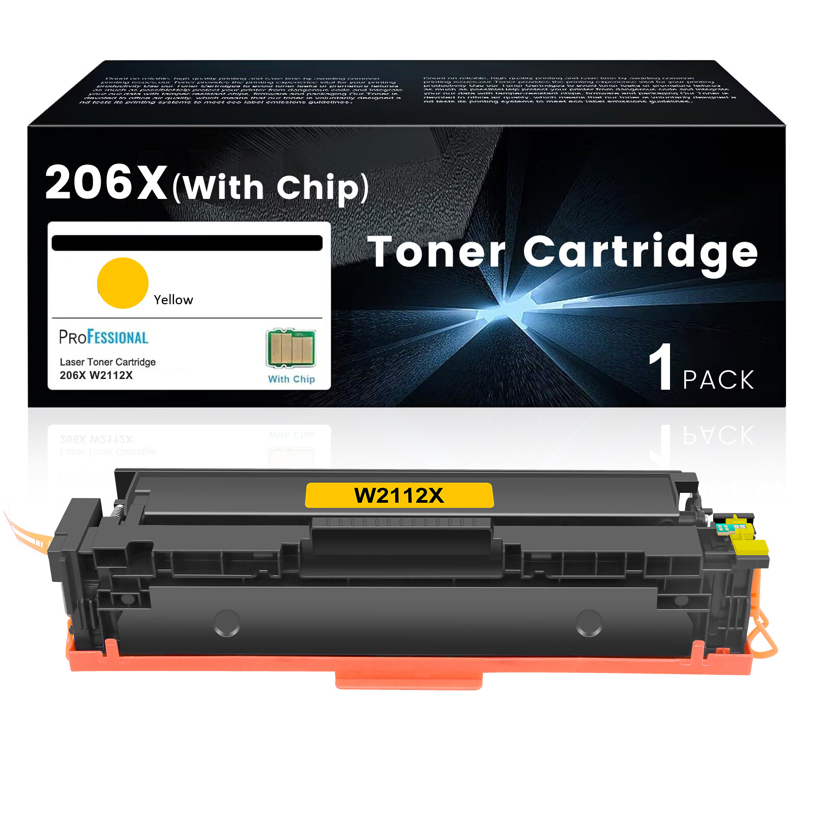 W2110A For HP 206A 206X Toner W2110X Laserjet Pro MFP M283cdw M283fdw Lot