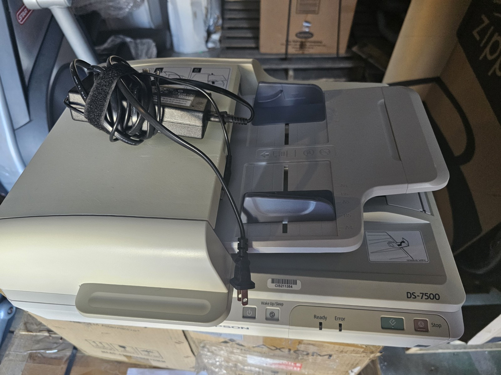 Epson DS-7500 Flatbed High Speed A4 Document Scanner /Power Adapter