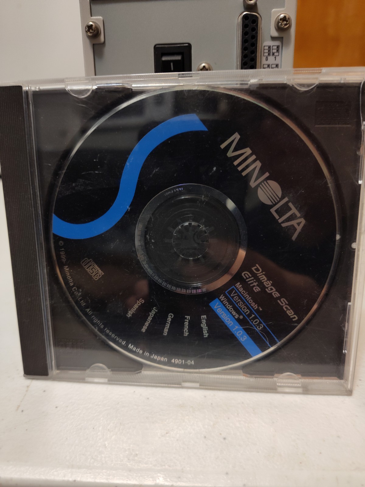 Minolta DiMage Scan Elite F-2900 35mm Film & Slide Scanner SCSI cables Software