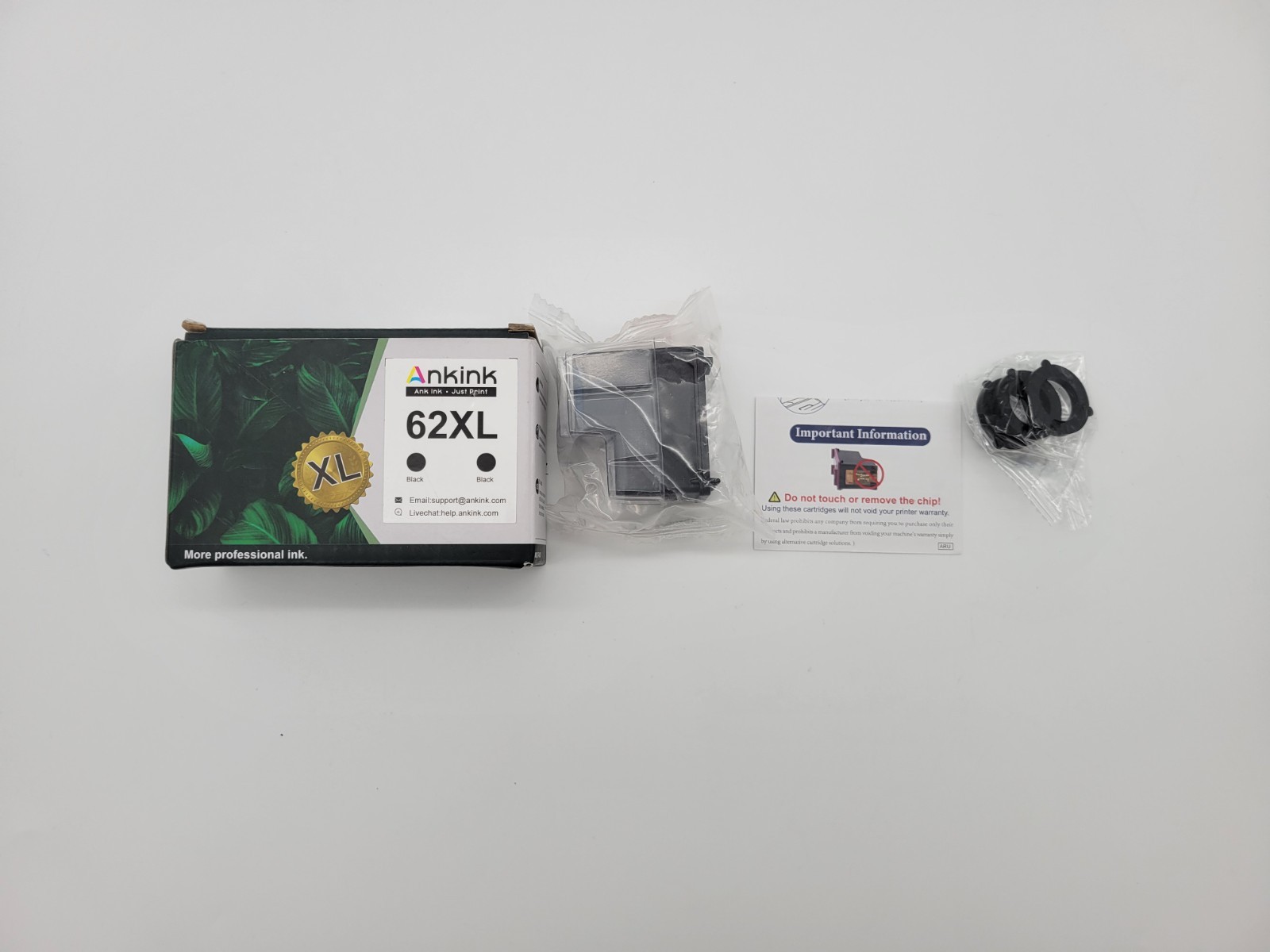 Compatible 62 Ink Cartridges Replacement for HP Ink 62 62XL HP62 Black Cartridge
