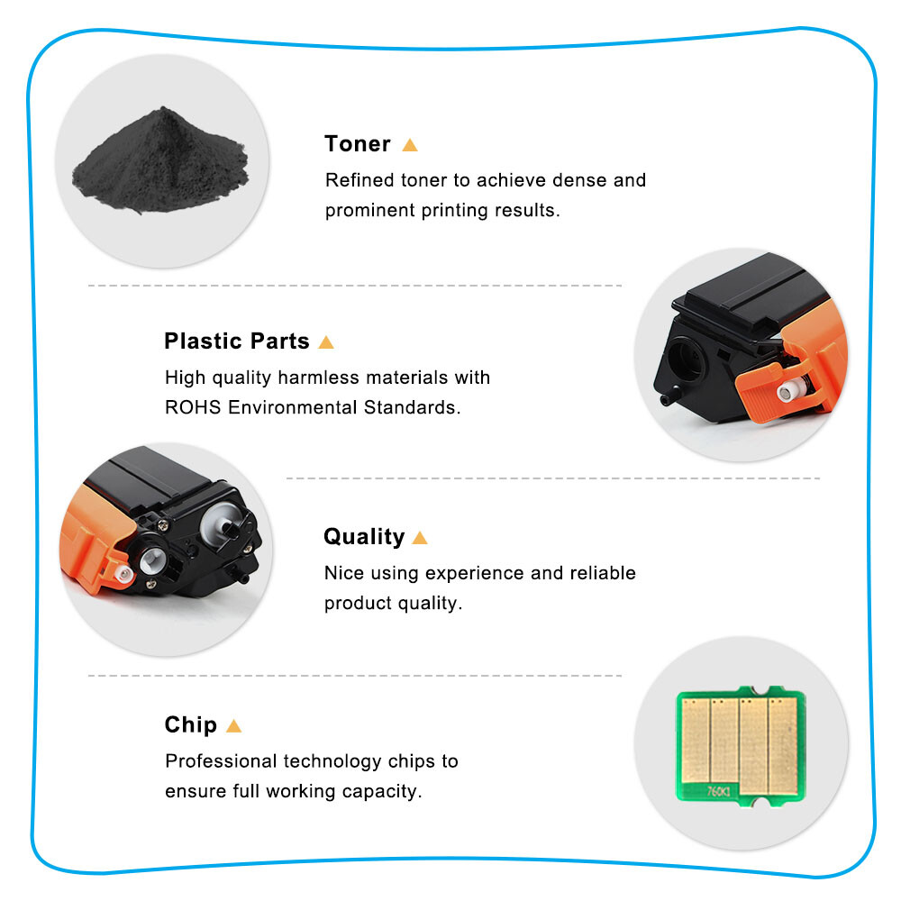 4PK Compatible With Brother MFC-L8610CDW MFC-L8900CDW Color Toner TN433 TN431