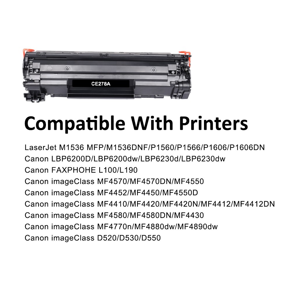 CE278A Toner Compatible With HP Laserjet 78A Pro M1536DNF MFP P1560 P1606DN