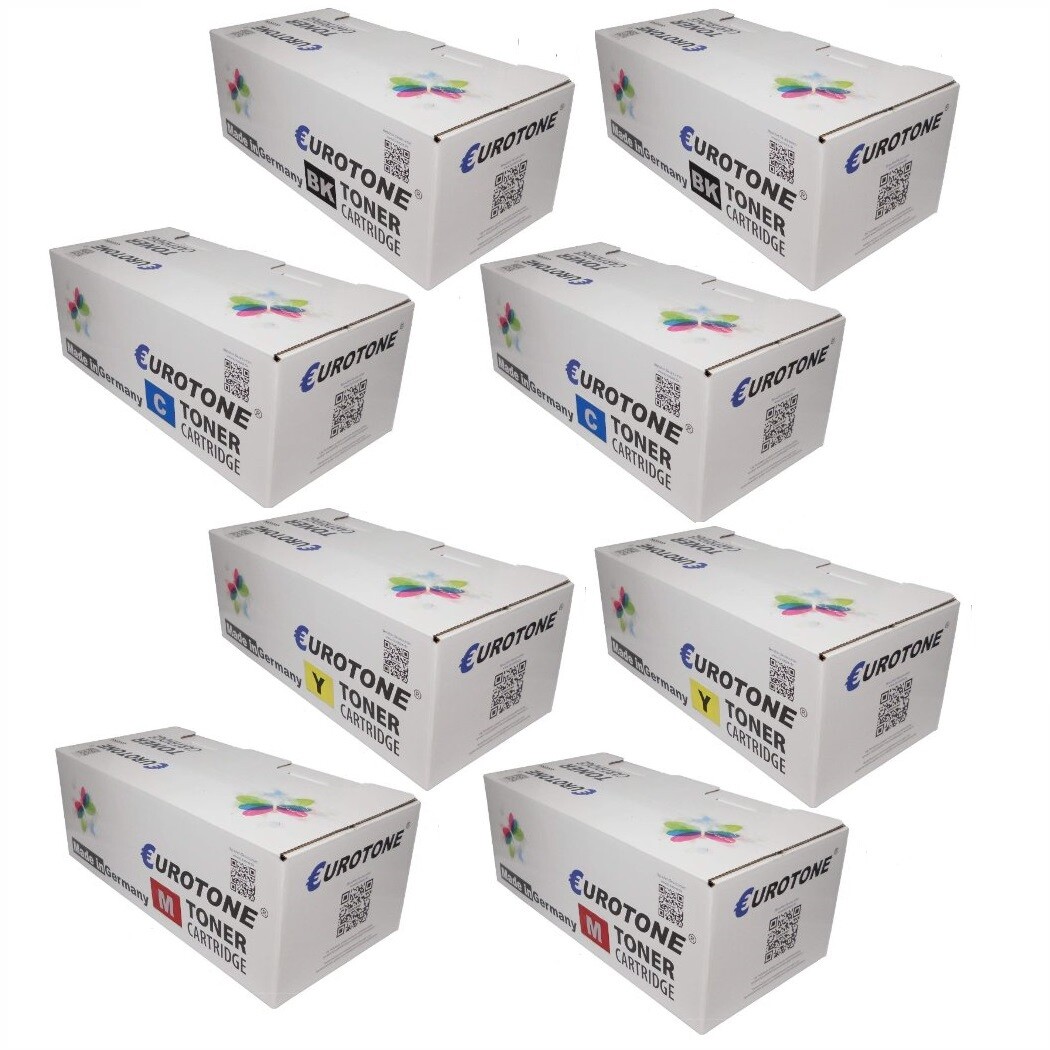 8X ECO Toner For Ricoh MPC4503A MPC5503A MPC6003 33K Black + 22.5K CMY