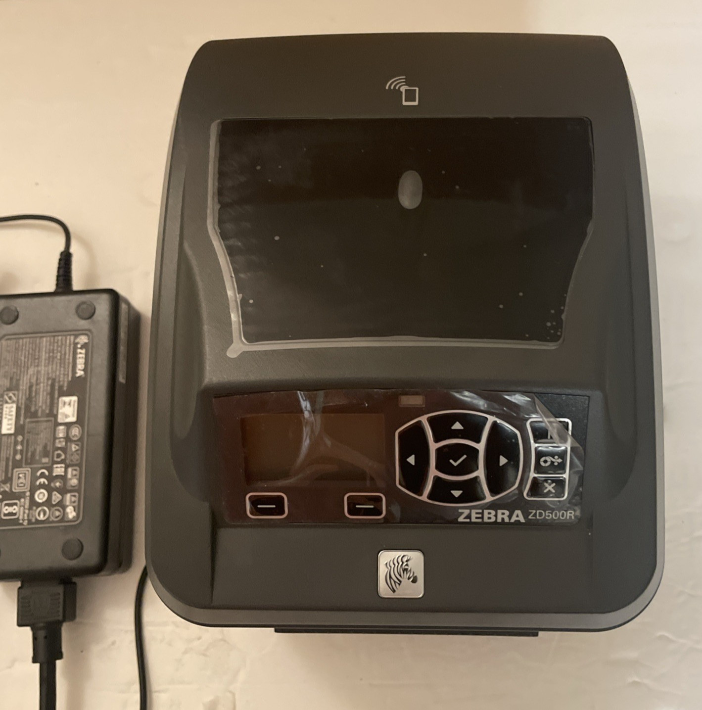 Zebra ZD500R ZD50043-T112R1G6 RFID Thermal Barcode Label Printer w/ Adapter/ USB