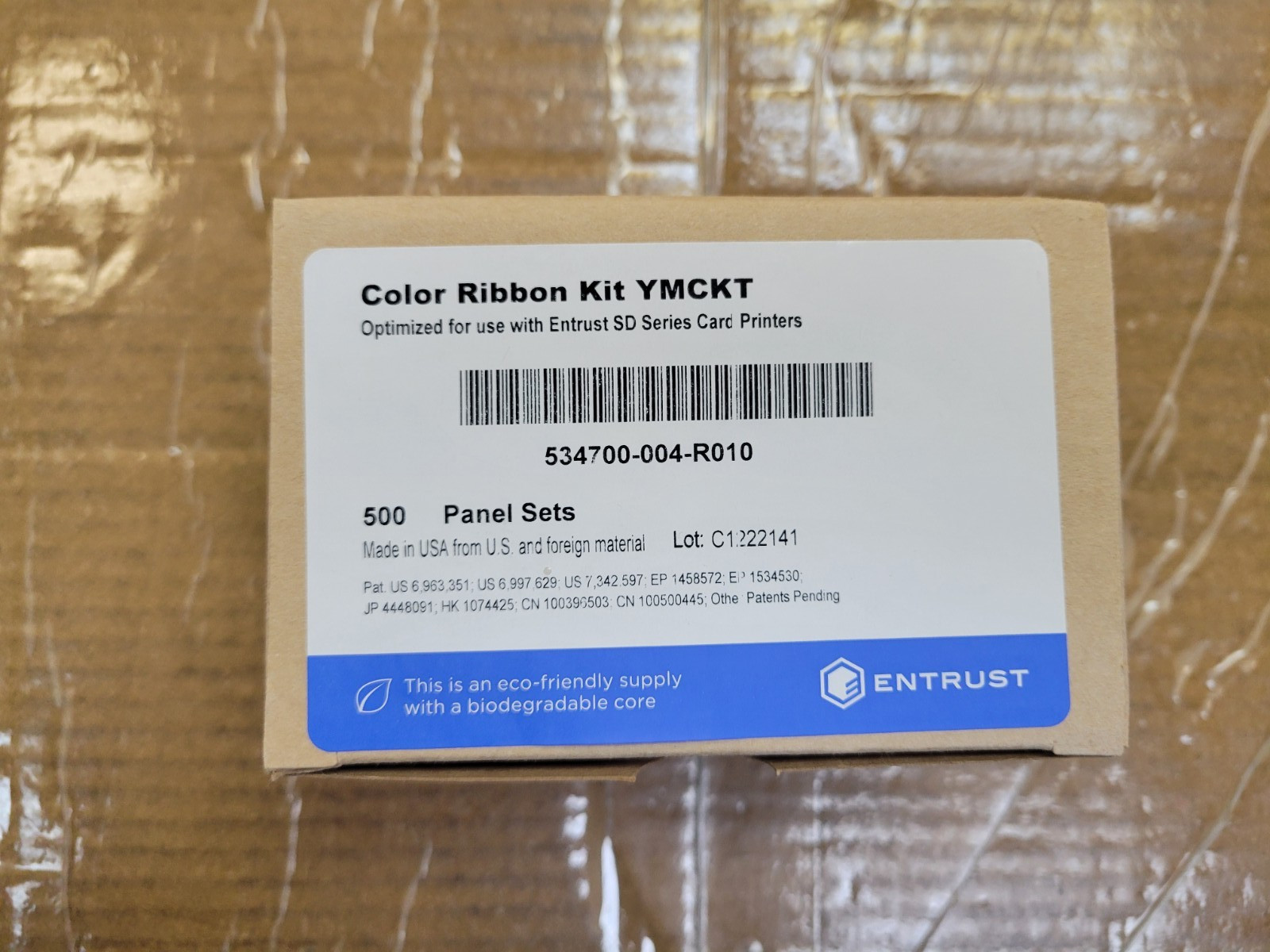 ENTRUST DATACARD 534700-004-R010 COLOR RIBBON KIT FOR ENTRUST ID CRD PRINTER
