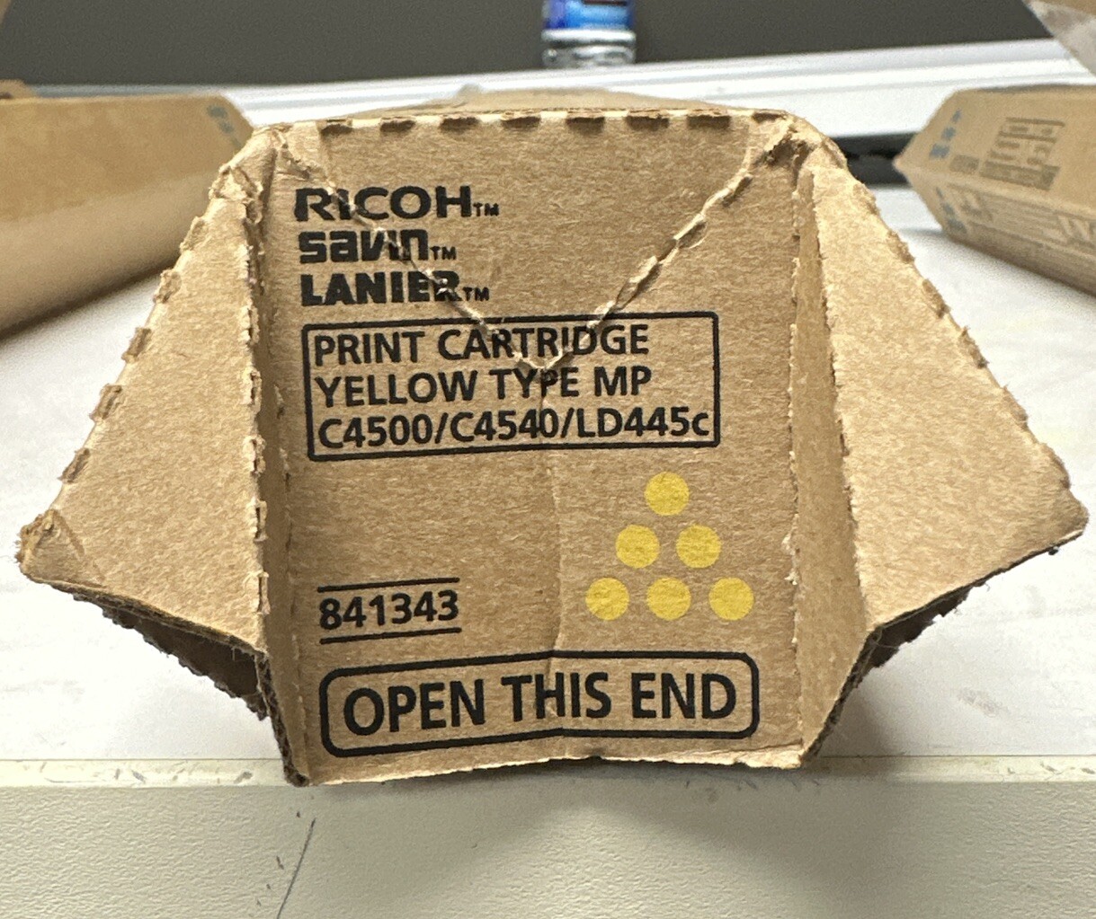 Brand New Genuine Ricoh C4500/C4540/LD445c 841343 Yellow Toner Cartridge ship
