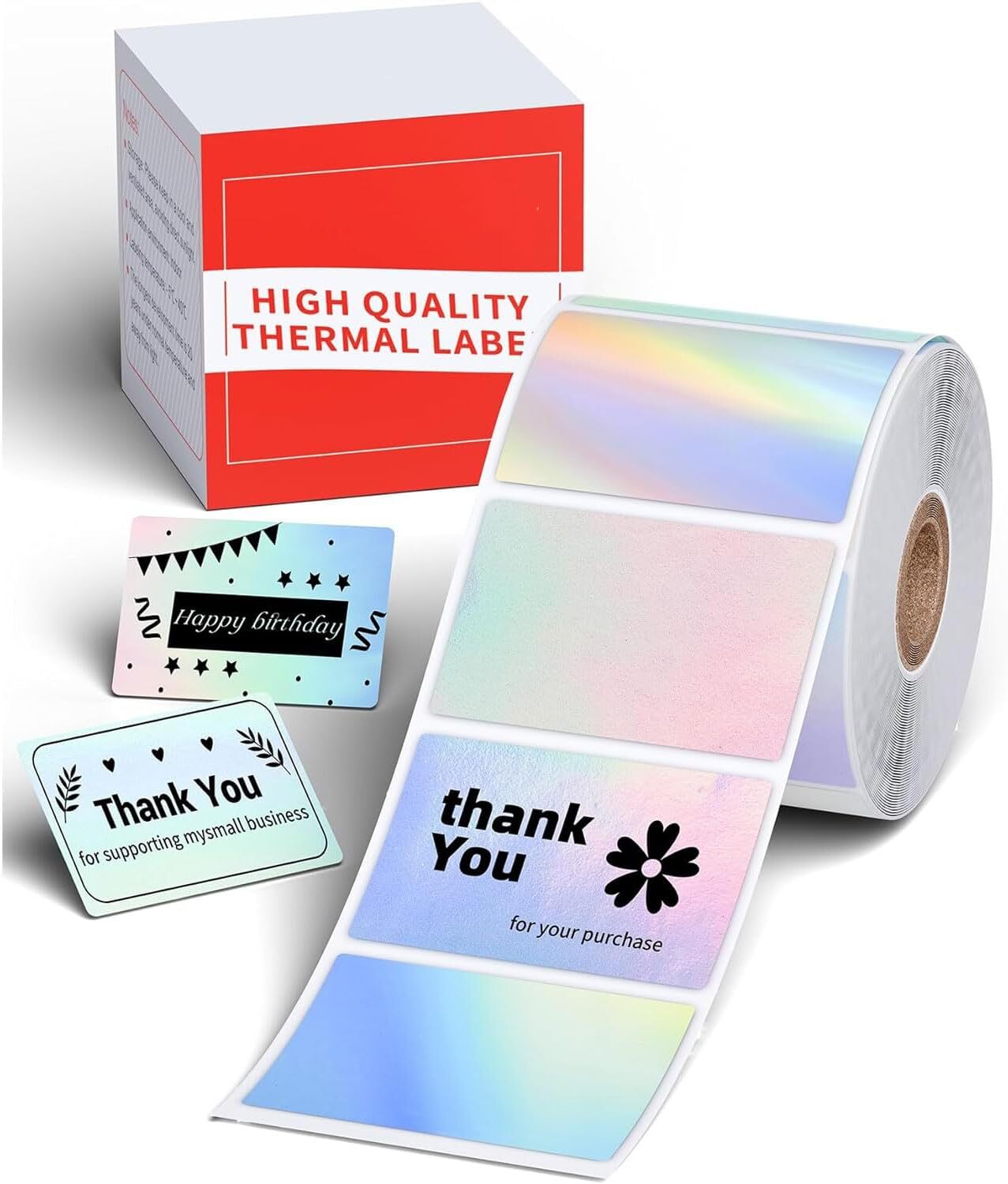 40x30mm Holographic Waterproof Sticker Paper for Phomemo M110/M220/M250 Printer