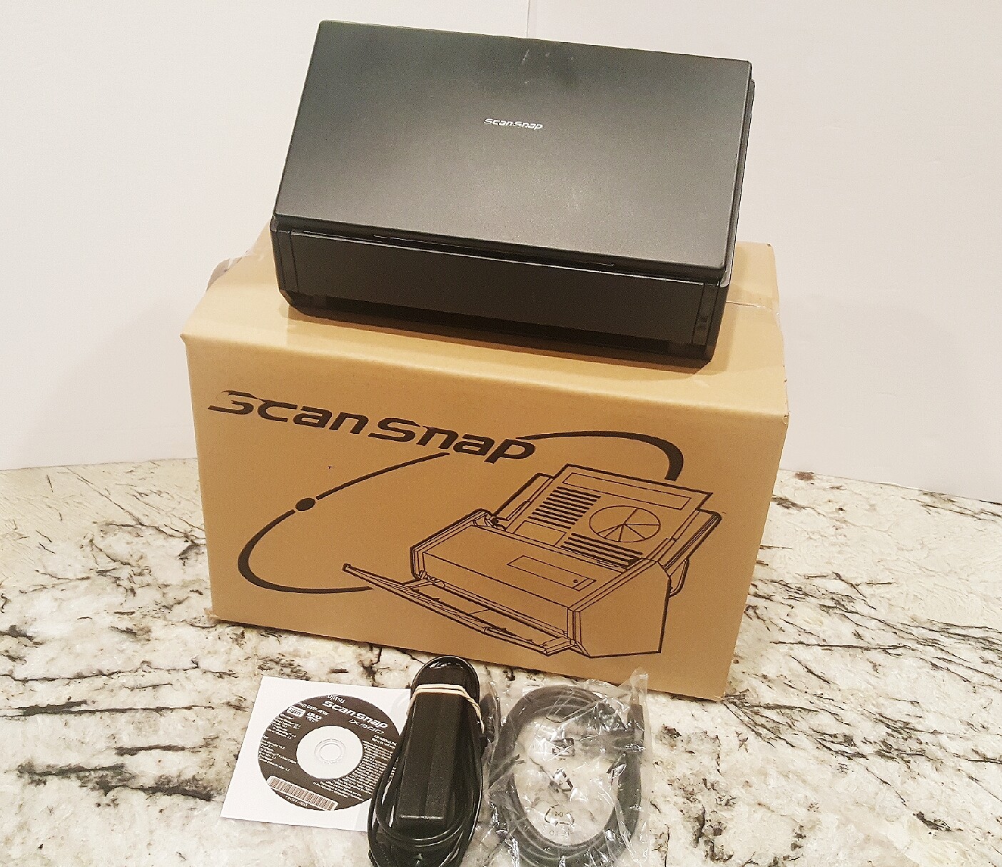 ZERO Count -Full Package in Box/ Fujitsu ScanSnap IX500 Wireless Desktop Scanner