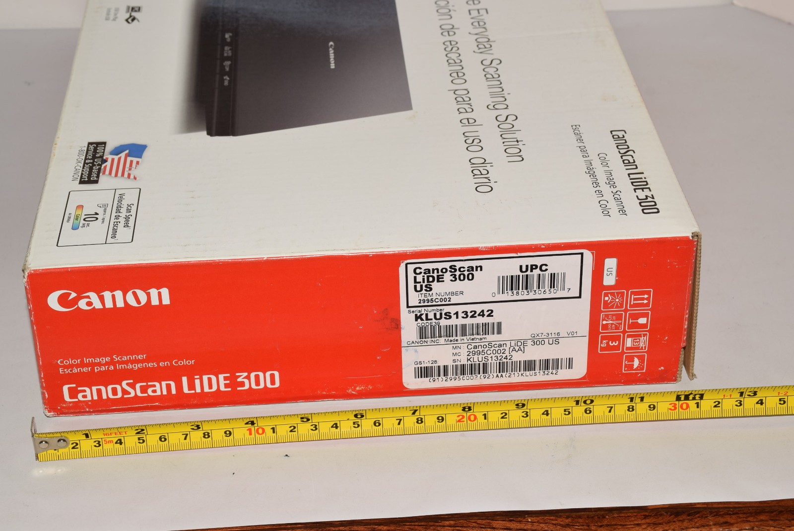 Canon CanoScan LiDE 300 Flatbed Color Image Scanner 2400 dpi – New Open Box USB