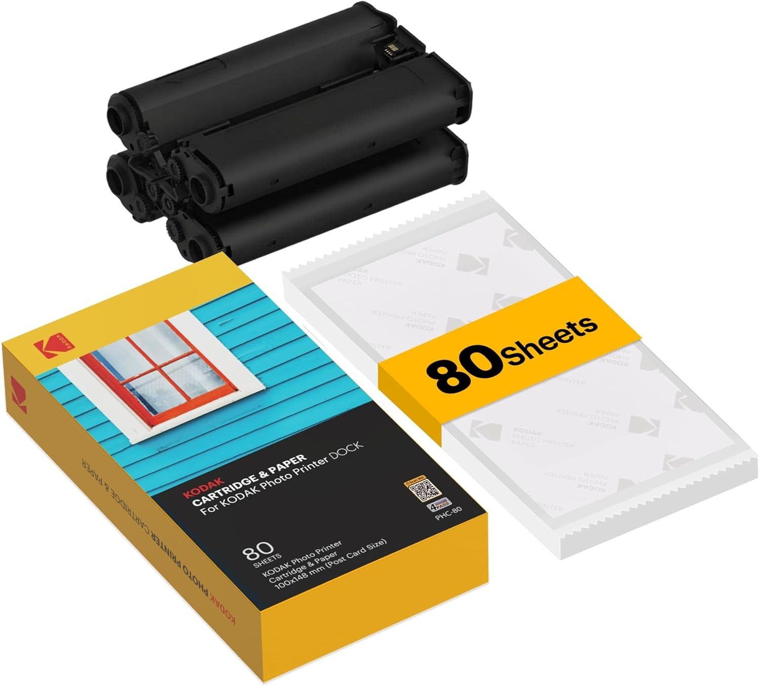 Dock Plus & Dock Photo Printer Cartridge PHC-80 – Cartridge Refill & Photo Paper