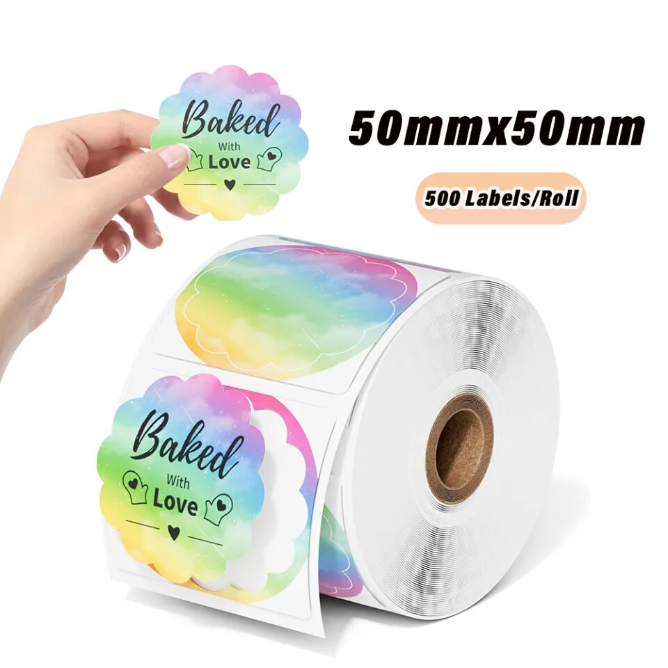 2″ Direct Thermal Labels Holographic Self-Adhesive For Logo X-max Card Sticker