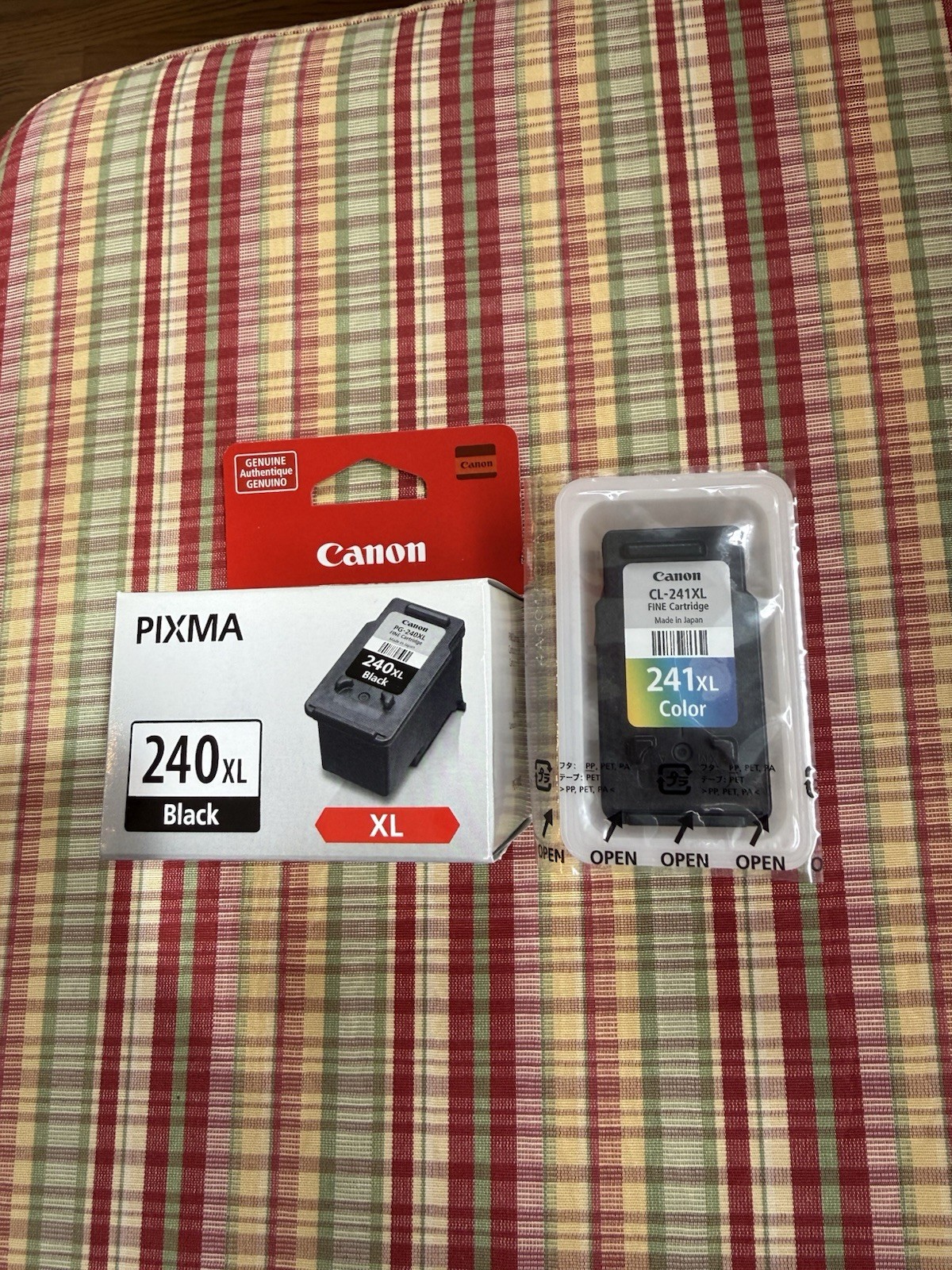Lot Canon PG 240XL Black CL 241XL Color Ink Cartridges for Canon PIXMA Printers