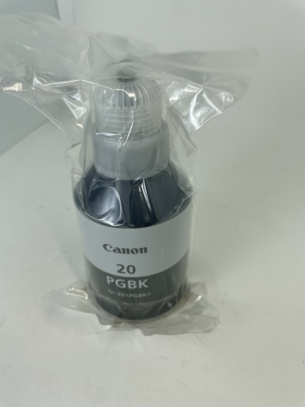 2x Genuine Canon GI-20 Black Ink Bottle for PIXMA G5020, PIXMA G5050, in BAG