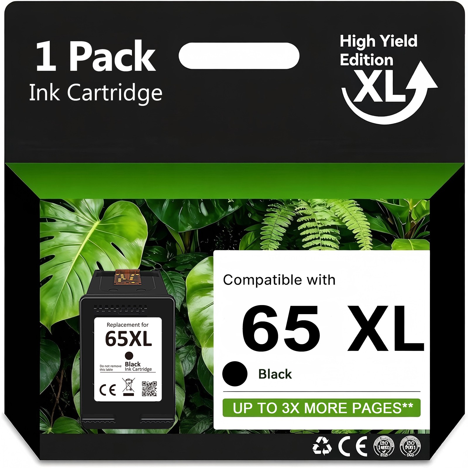 65 XL Ink Cartridge for HP Envy 5010 5055 5052 Deskjet 2652 2655 3752 3755 3758