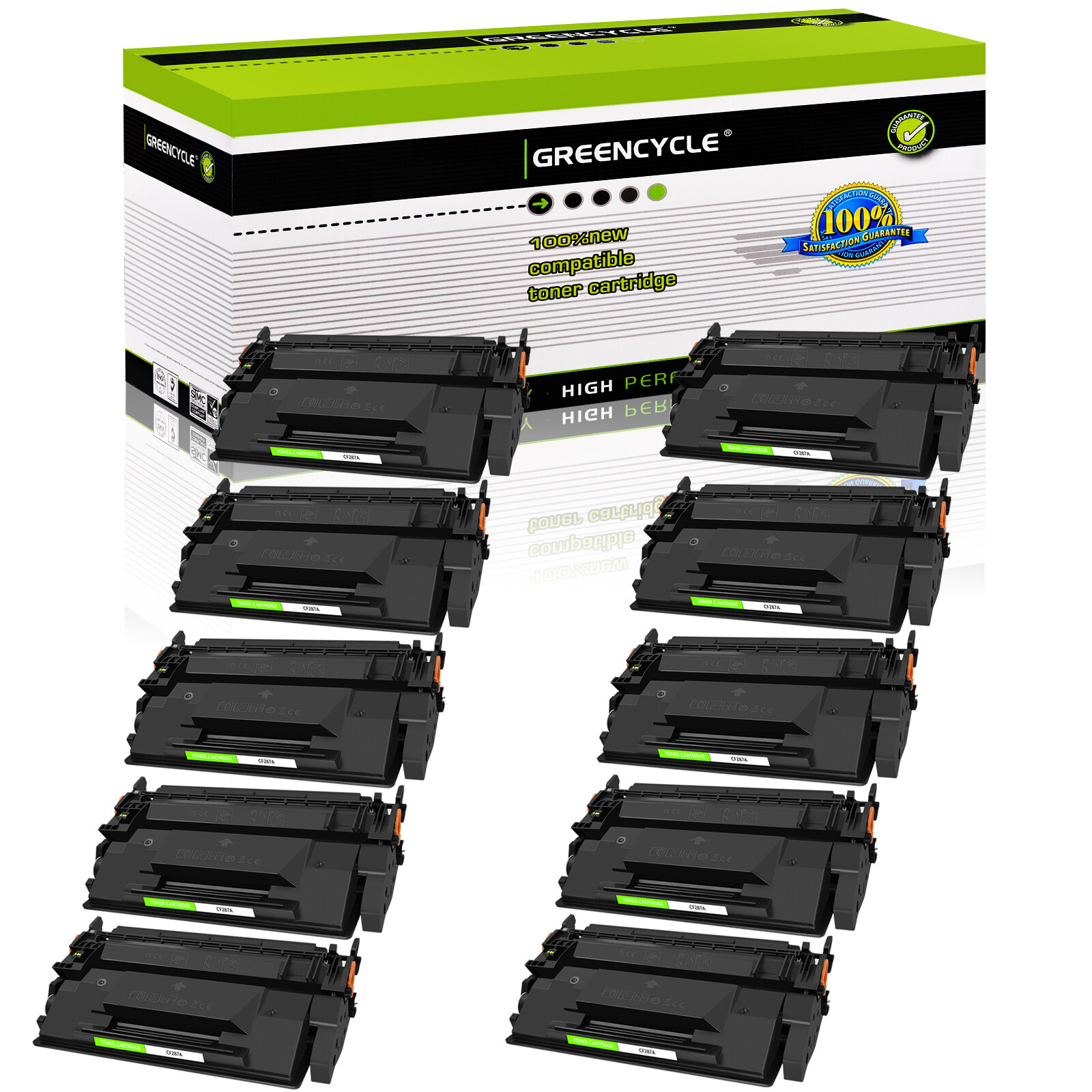 10PK CF287A 87A Toner Cartridge For HP Enterprise M506dh/ MFP M527dn /Pro M501dn