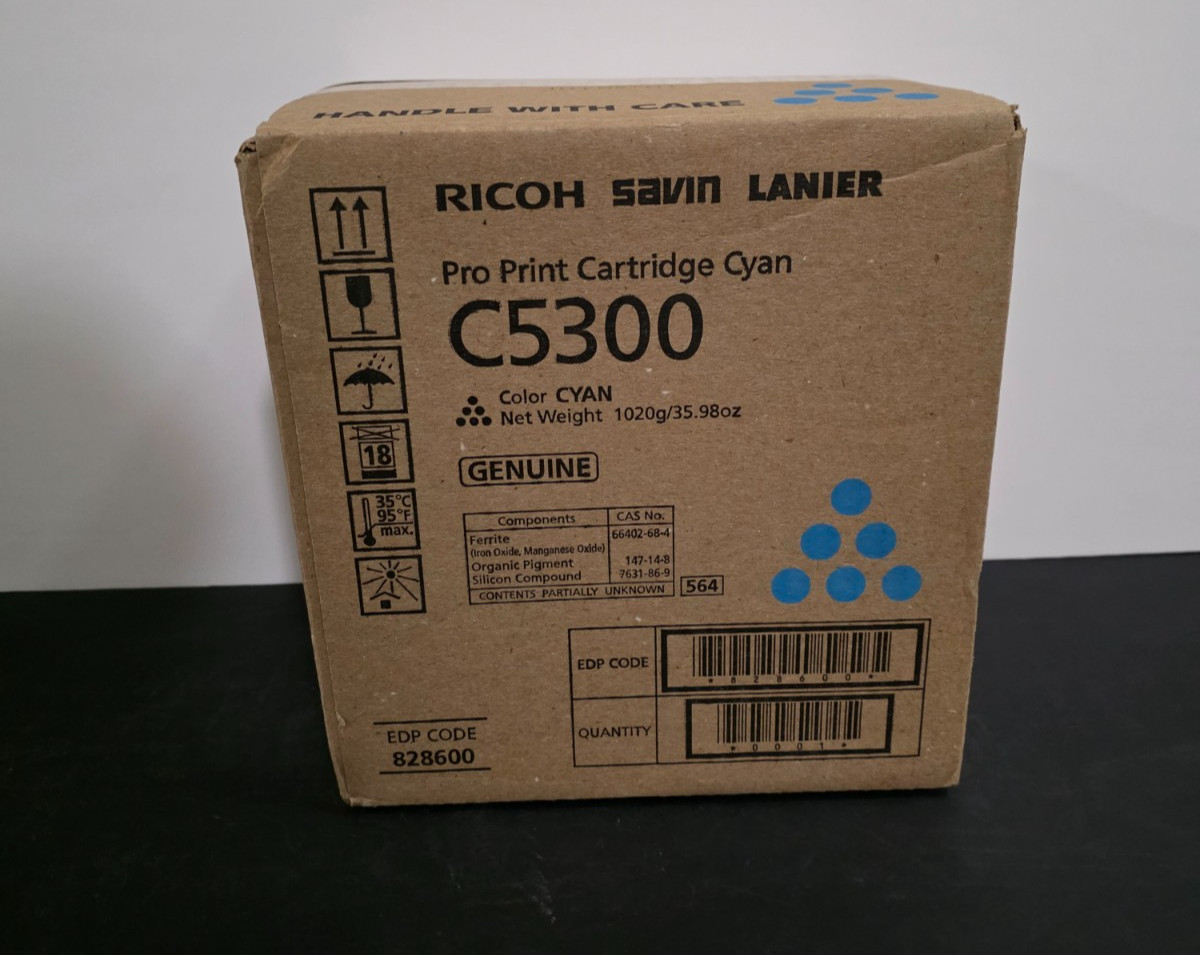 Ricoh Pro C5300 CYAN.OEM TONER 828599 FREE SHIP TARIFF FREE