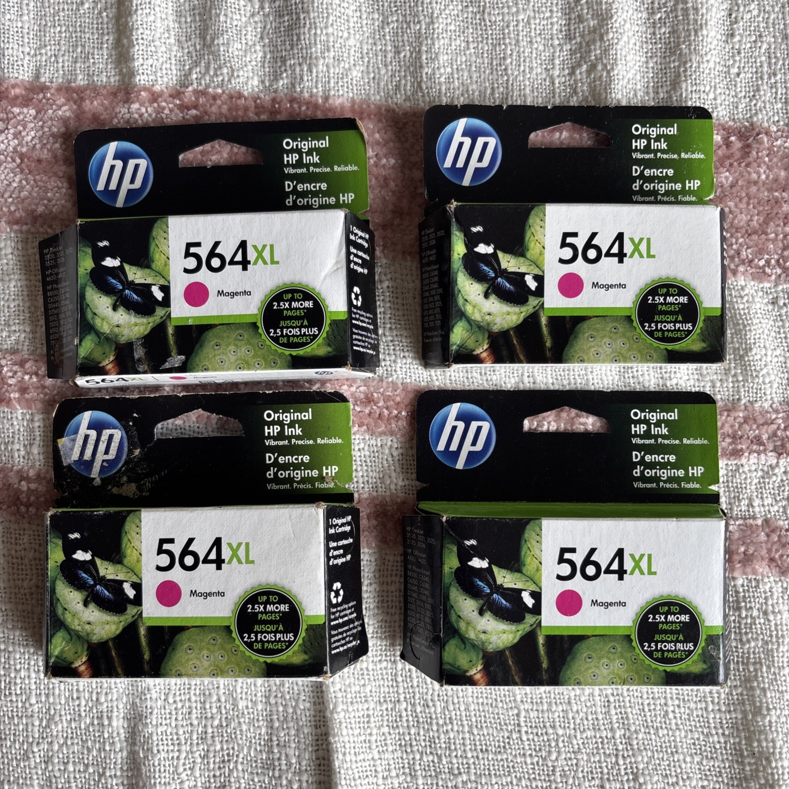 HP 564XL Magenta High Yield Ink Cartridge EXP 04/2023 LOT OF 4