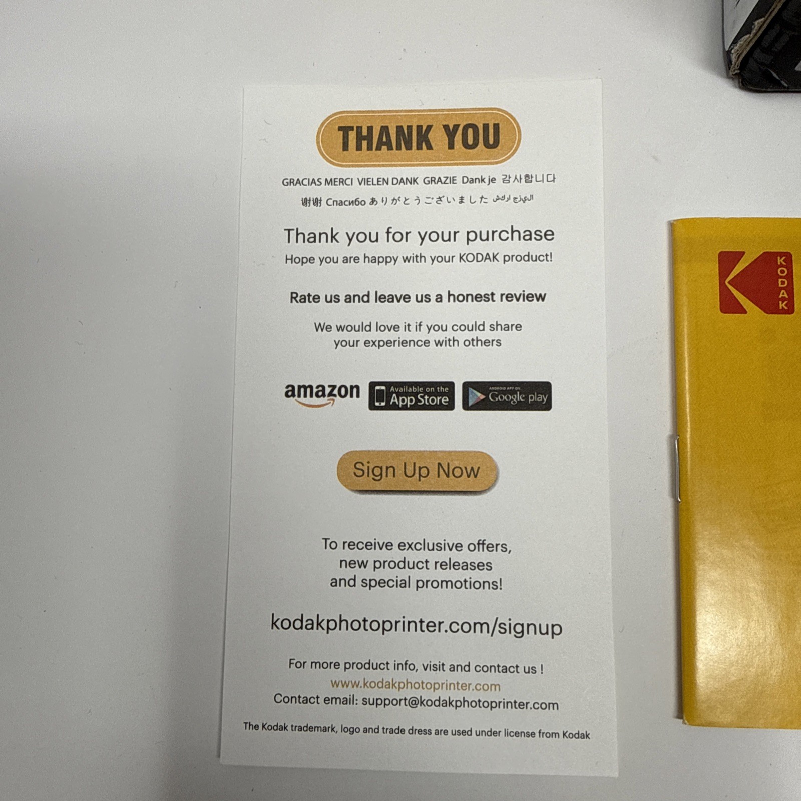 KODAK Instant Dock Printer PD460 Portable Instant Photo Printer Open Box