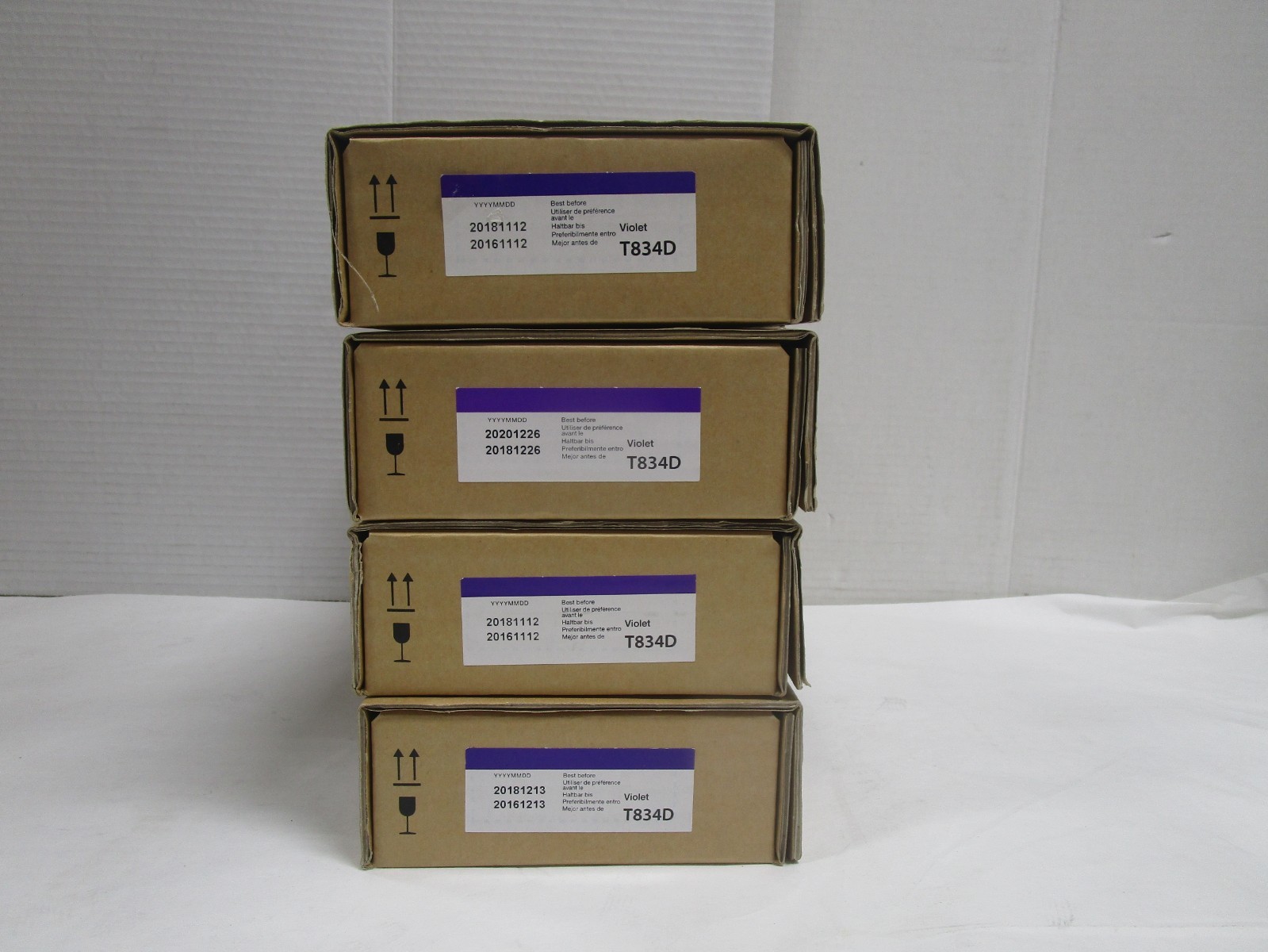 EPSON LOT OF 4 T834D FOR SC-P9000/7000 VIOLET MIXED DATES NEW SEE PHOTOS