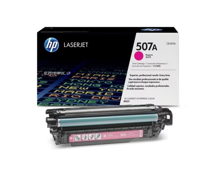 HP 507A Magenta Original LaserJet Toner Cartridge, ~6,000 pages, CE403A