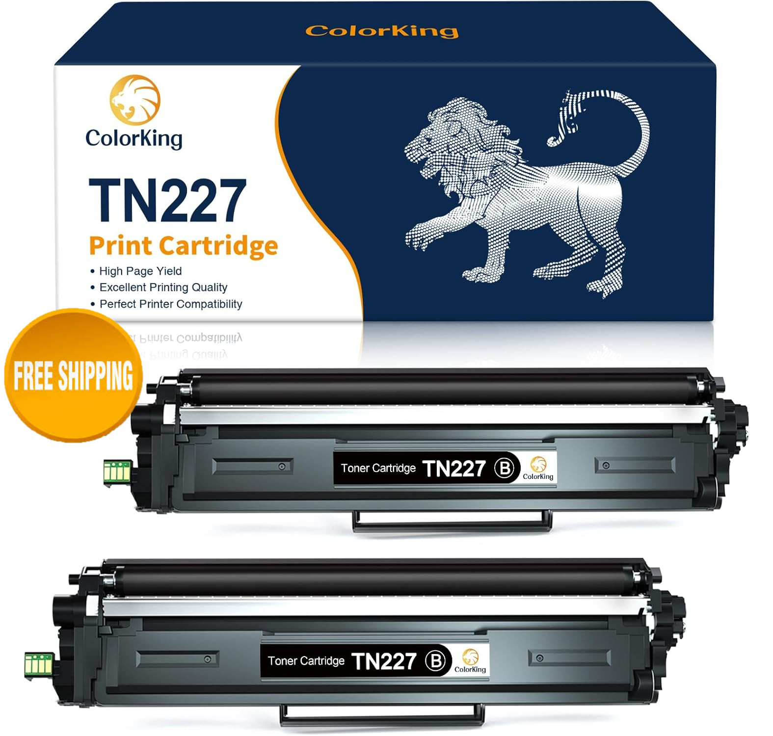 2pk TN227 Toner Cartridge for Brother TN223 HL-L3210CW L3230CDW HL-L3270CDW