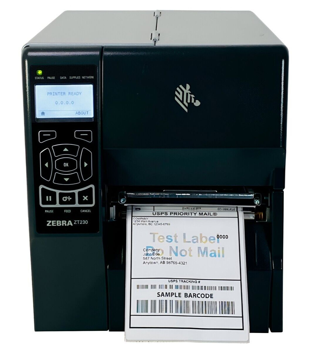 Zebra ZT230 Thermal Transfer Barcode Label Printer Ethernet USB NEW PRINTHEAD