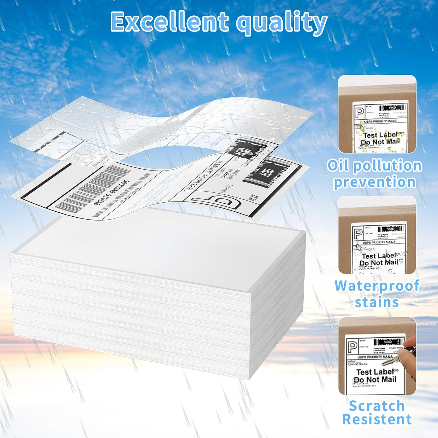 Direct Thermal Label-Shipping Label 4×6- Thermal Printer Sticker 4″x6″,Compatibl