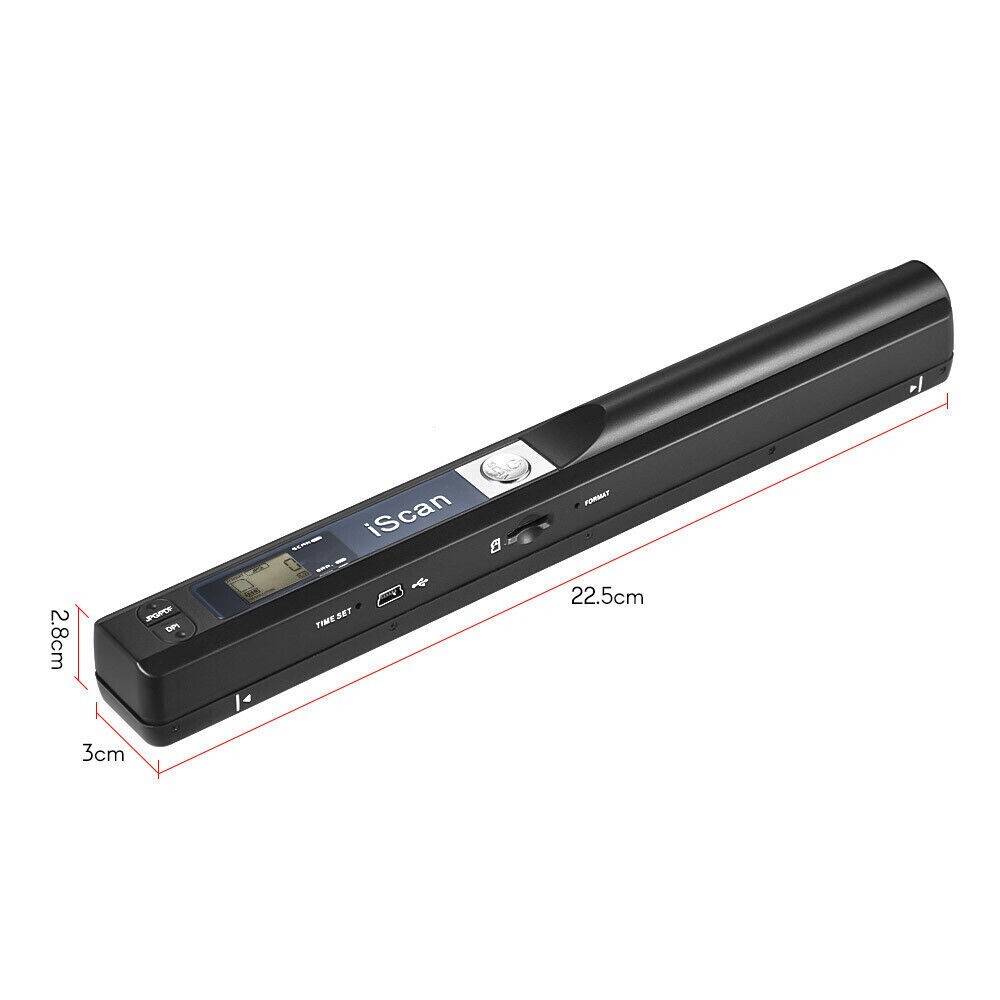 Mini Portable Handheld iScan 900 DPI Document Book Photo A4 Color Scanner