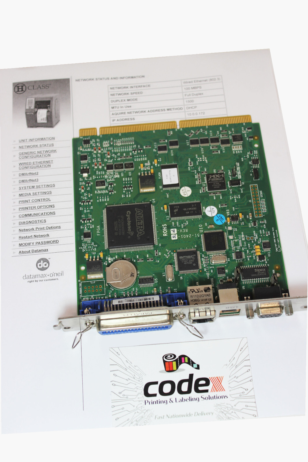 Datamax H-4212x Original OEM Main Logic DPO78-2620-02 Board Qty Available