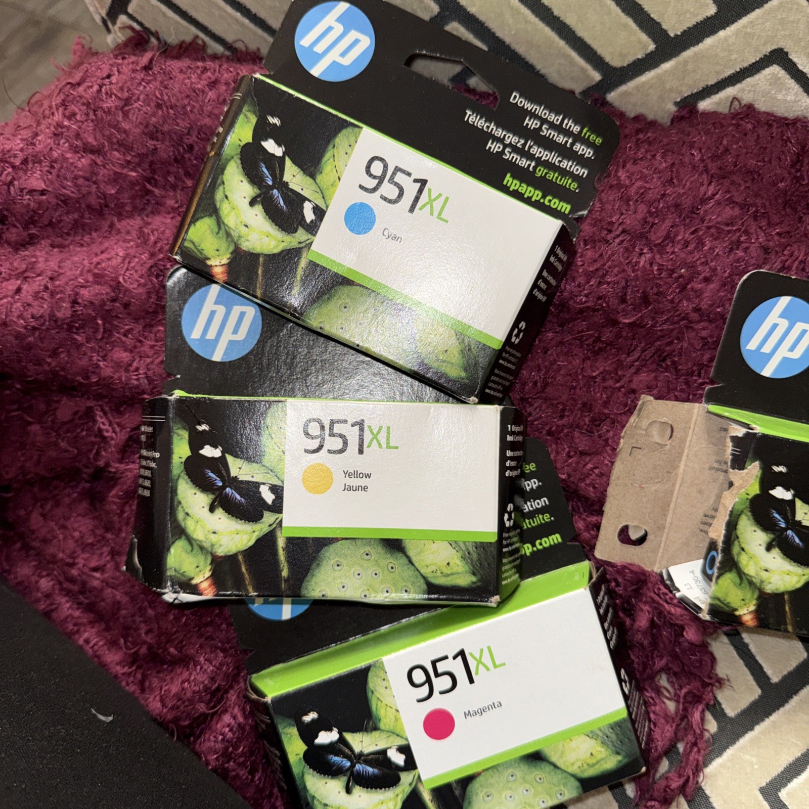 HP 950XL Black/951XL Multi-Color Ink Cartridge Lot