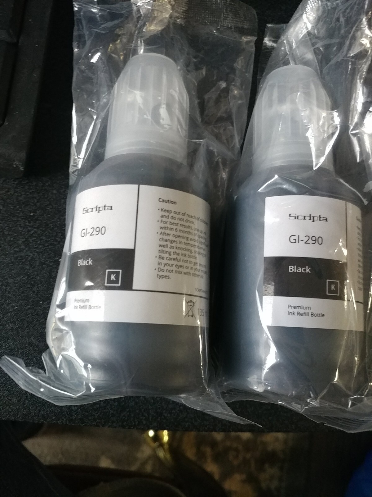 HH) Scipta For Canon Pick GI-290 Refill Ink BLACK G4200 G3200 G4210 G2200 G1200