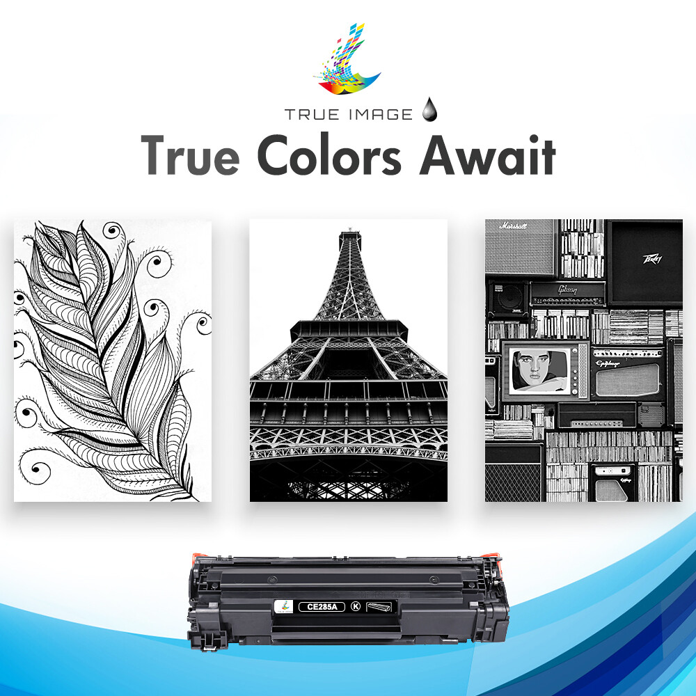 4 PACK Black CE285A 85A Toner for HP LaserJet Pro P1102 P1102w P1109w printer