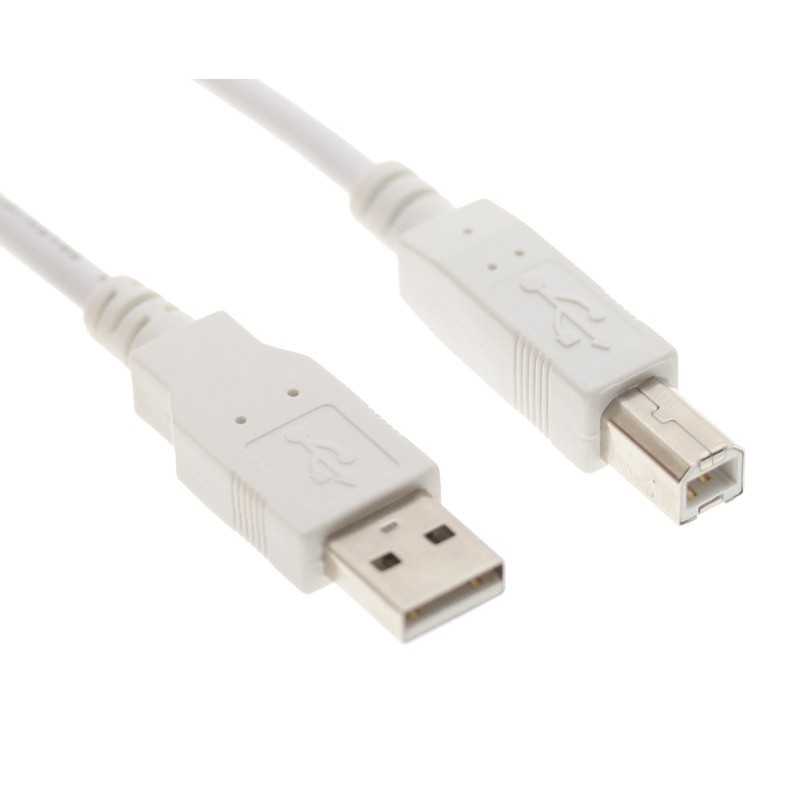 USB 2.0 A-B PRINTER CABLE 15 FT. ~BEIGE