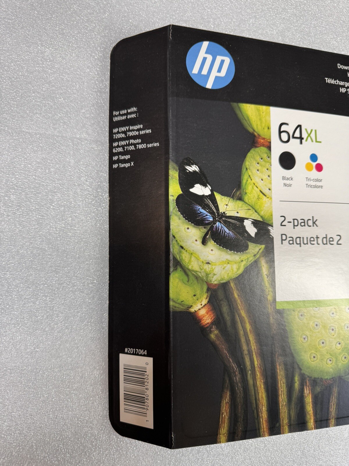 Genuine HP 64XL Black + Tri-Color Ink Cartridges High Yield X4D93BN Expire 11/24