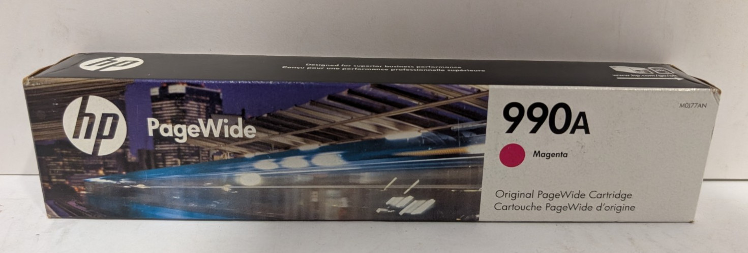 HP Genuine 990A Magenta PageWide Cartridge – EXP. 10/2027
