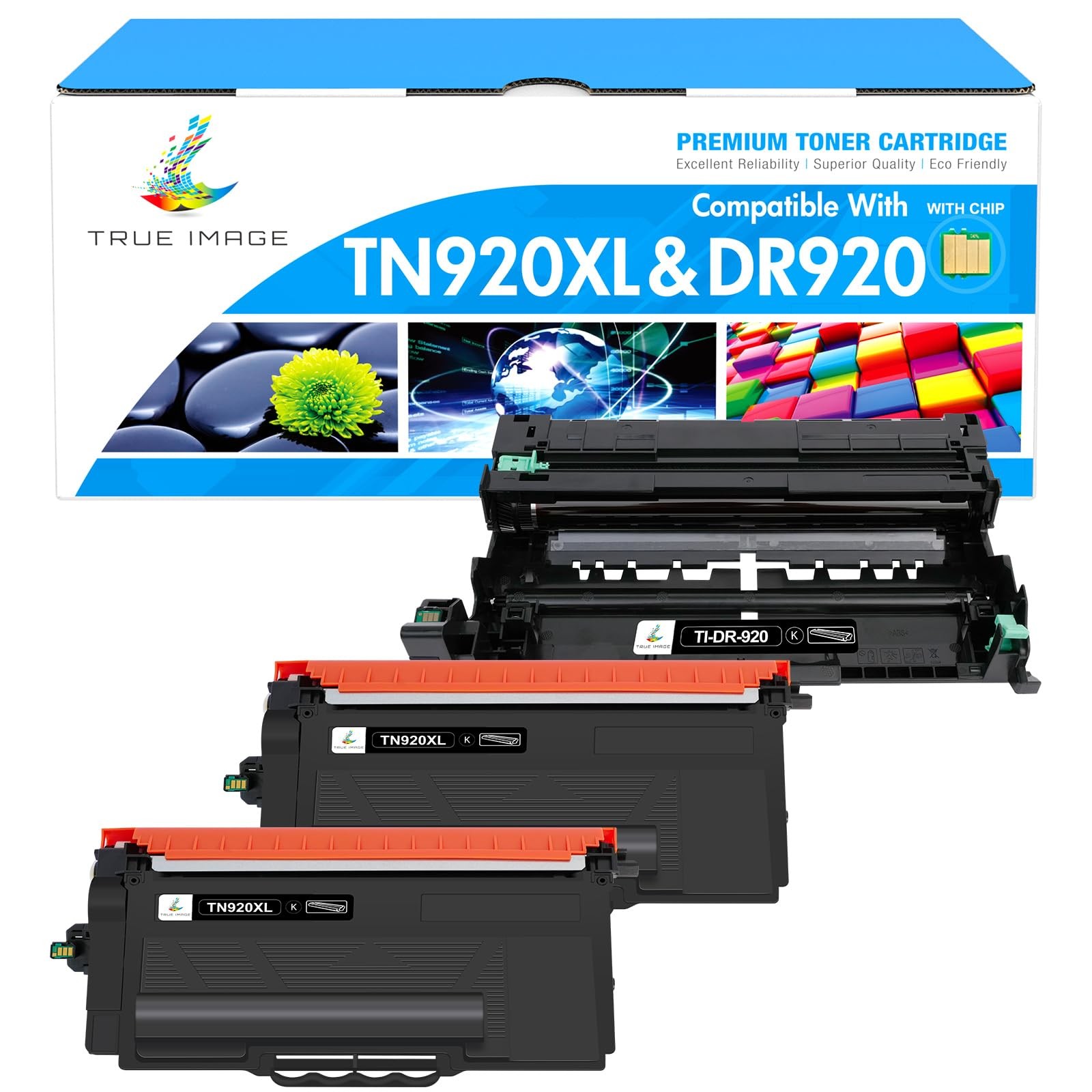 TN920XL TN920 Toner DR920 Drum Unit TN 920XL DR 920 Drum Unit Printer 3Pack