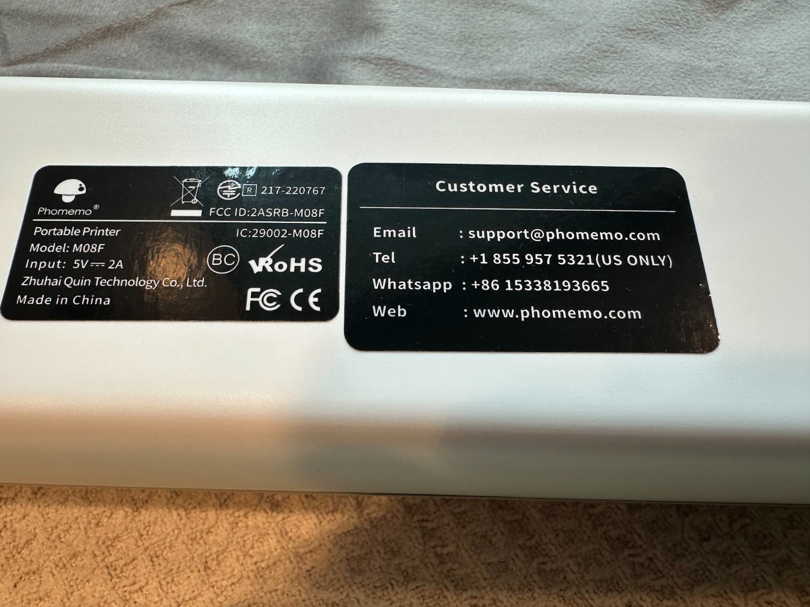 Wireless for M08F Thermal Bluetooth Printer Support for 8.5″x11″ US Letter