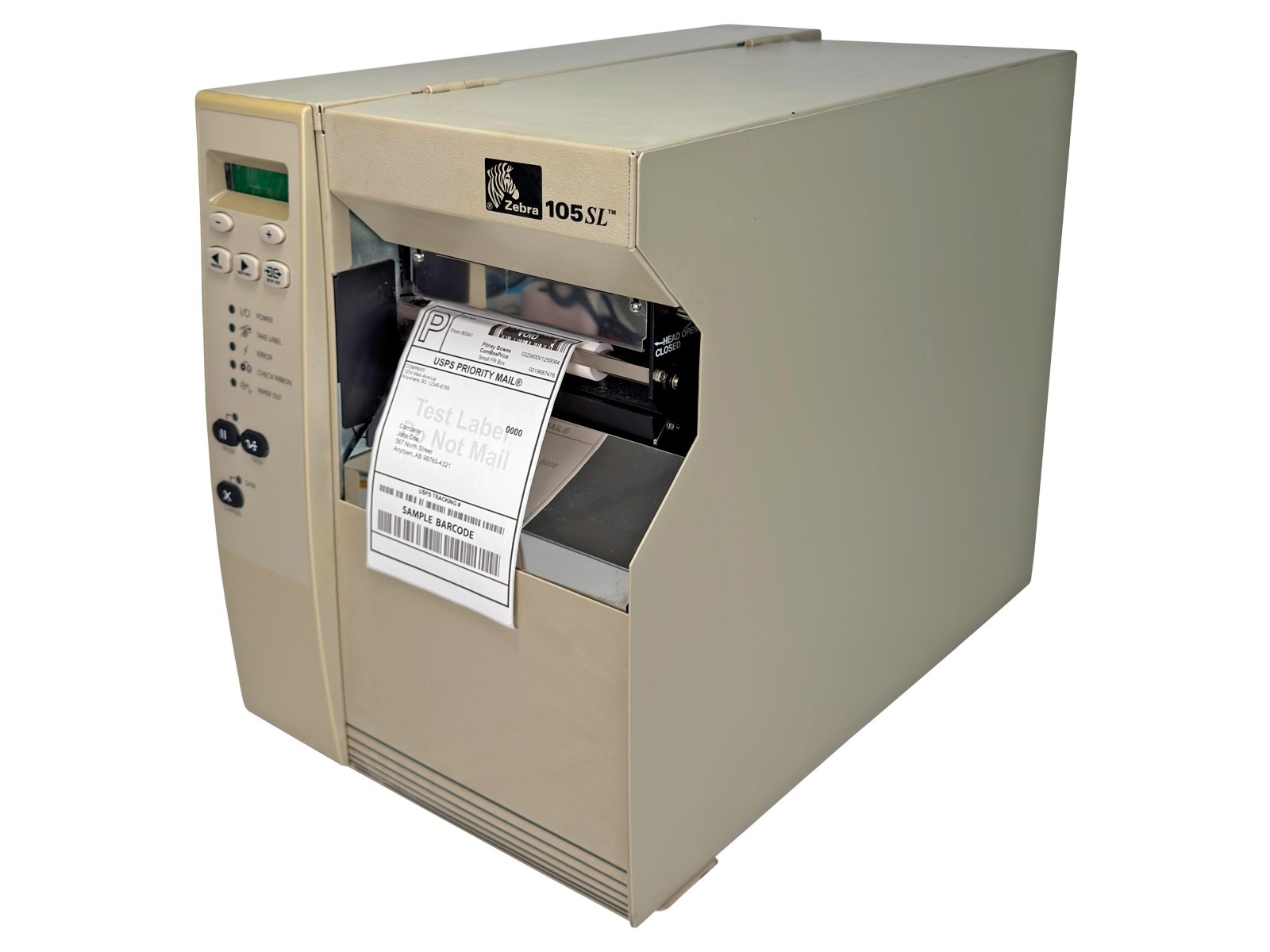Zebra 105SL Industrial Thermal Transfer Barcode Label Printer Parallel Serial