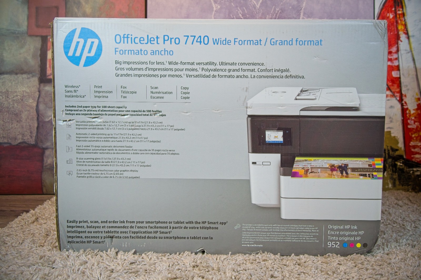 HP OfficeJet Pro 7740 All-in-One Printer (G5J38A) – Wide Format – LIKE NEW