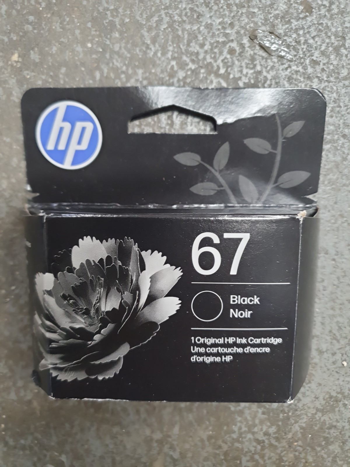 HP 67 Black Original Ink Cartridge, Expiration 2028