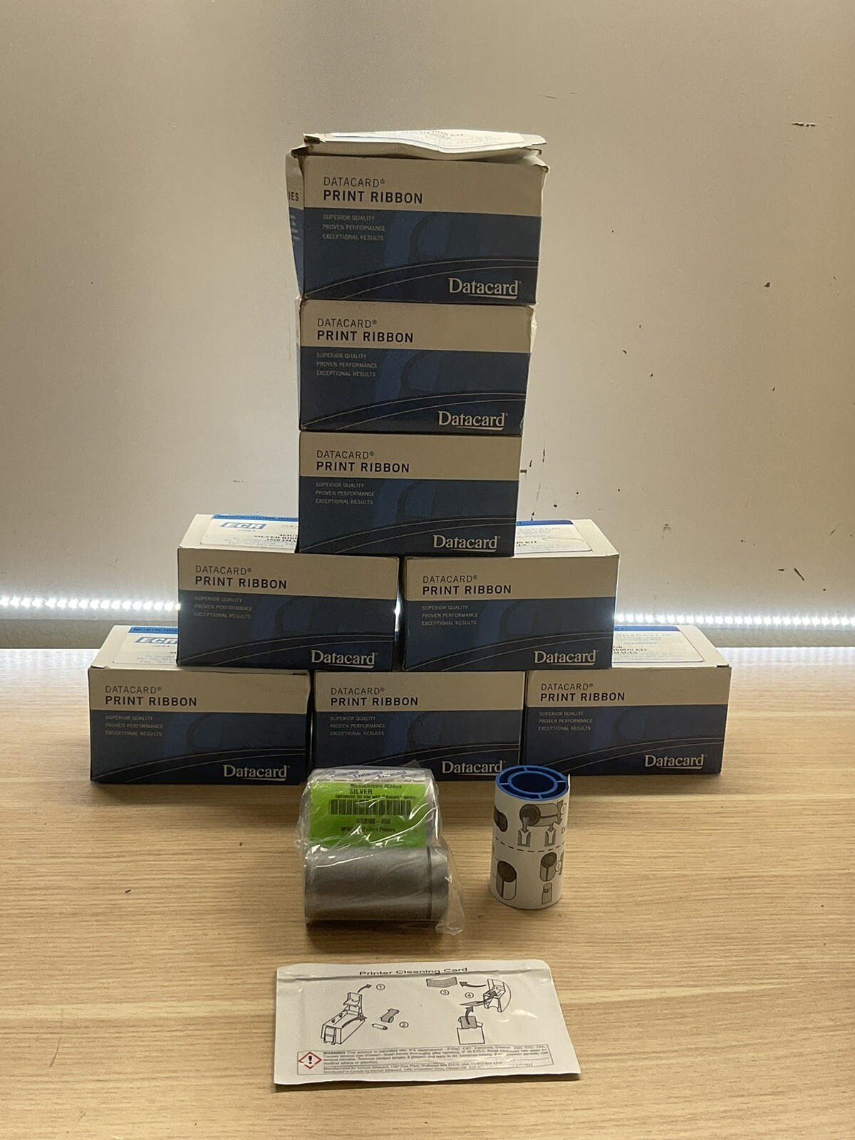 Datacard SP75Card Printer Silver Ribbon Kit 1500 Images Monochrome 532000/FRA853