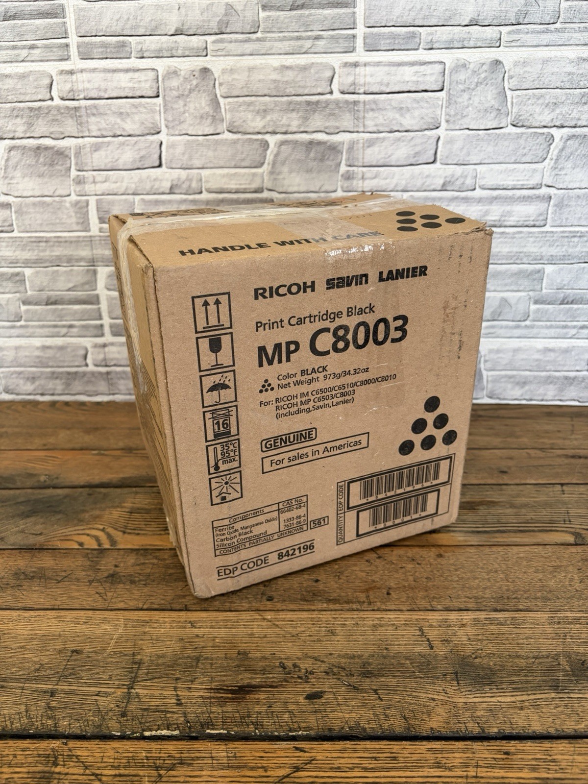 NEW Ricoh MP C8003 Black Print Cartridge for EDP Code 842196 – Factory Sealed