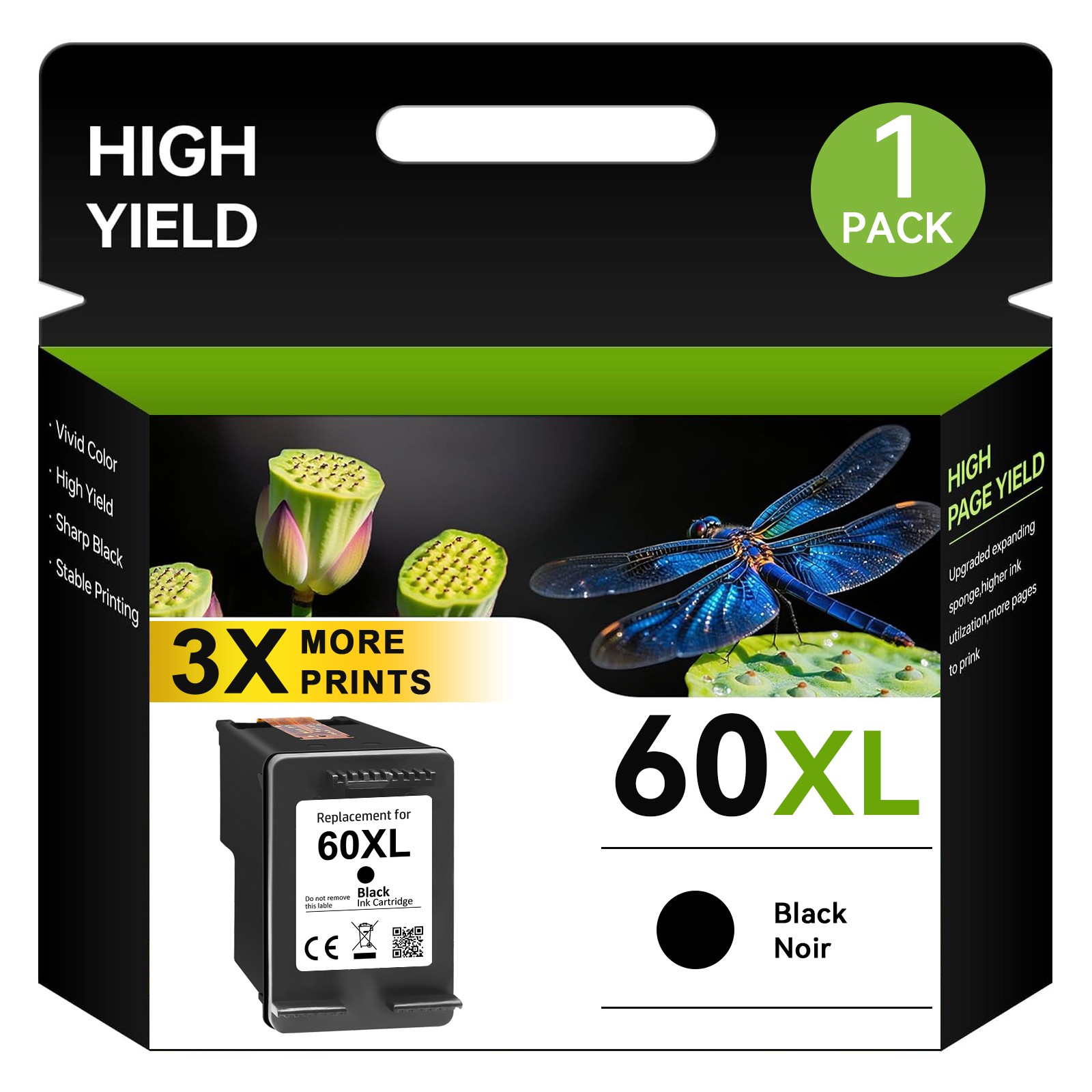 60XL 60 XL Ink Compatible for HP Deskjet F4440 D2660 F4275 F4280 F4580 F4480 Lot