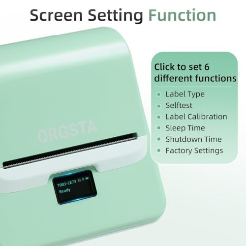 Green Label Maker Machine with Tape – 3″ Green Bluetooth & USB Connection