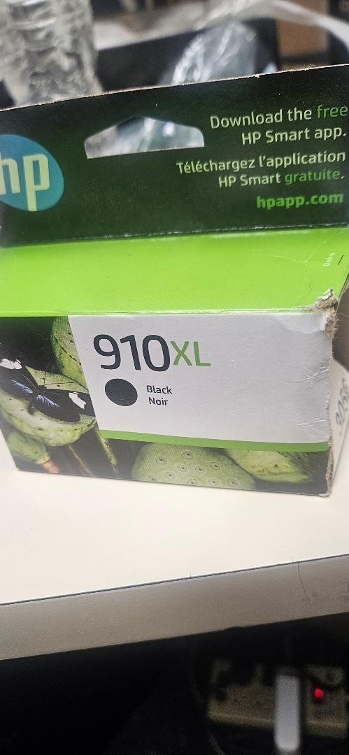 HP 910XL Black High-Yield BOX OPEN NEW INK Exp 11/2026+